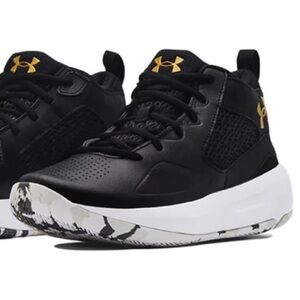 Under Armour Black Sneakers with Gold Logo